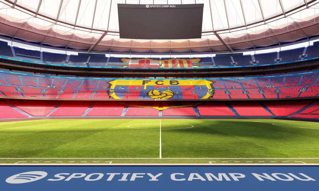 Il nuovo Camp Nou all' interno